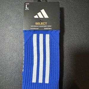 adidas Select Basketball Crew Socks Large Dark Blue